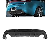 JMTAAT Rear Bumper Diffuser Lower Valance Compatible with 2013 2014 2015 2016 Dodge Dart, Rear Lip Bumper Lower Spoiler Splitter Protector PP Plastic Black 3pcs