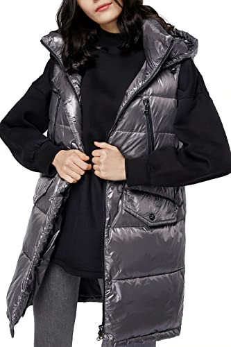 OROLAY Gilet in Piumino da Donna con collo alto e