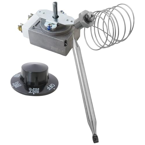 Termostato para Freidora 60125401 Compatible con Pitco 60124501 y Blodgett Z1182151, Caja de Empaque 1/4" MPT miniatura 1