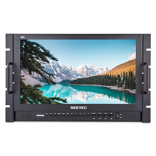 Image of 4K173-9HSD-RM 17.3 inch Rack Mount Broadcast LCD Monitor with 1920x1080 3G-SDI HDMI AV YPbPr
