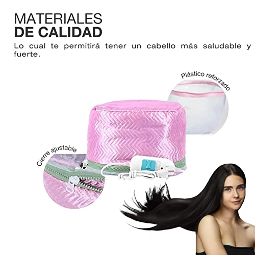 Touca Térmica para Condicionamento Profundo, Touca de Tratamento Térmico Capilar 3 Marchas Temperatu