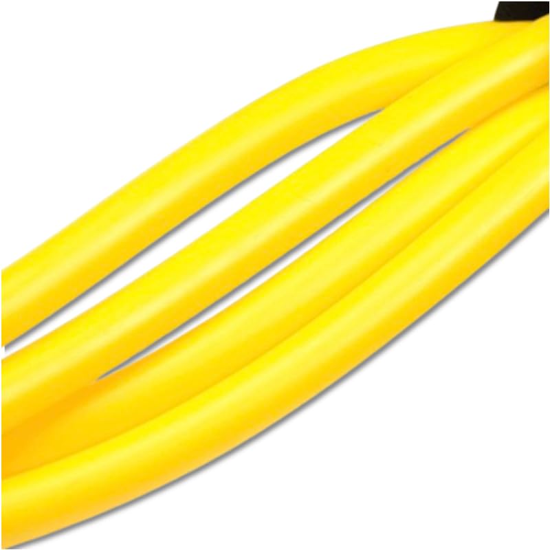 Image of RENRANRING Yoga Pedal Puller Resistance Band Pull Reducer Tummy Training Foot Pedal Exercise Fitness Band, Body Building Stretching Band Men and Women (Yellow)