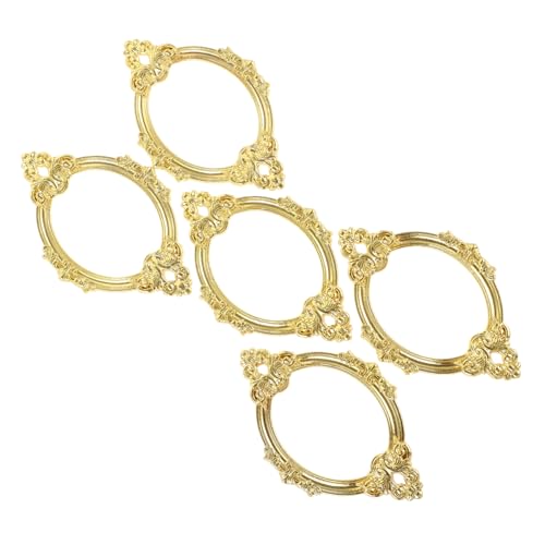 VILLFUL 5pezzi Cornice Per Etichette in Di Zinco Cornice Decorativa Per Armadietto Organizzatore Di Fessura Per Carte Accessorio Per Mobili