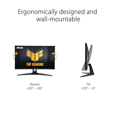 undefined ASUS TUF Gaming 27” 1440P Monitor (VG27AQM5A) - QHD (2560x1440), 300Hz, Fast IPS, Extreme Low Motion Blur Sync, 0.3ms, Speaker, 95% DCI-P3, Shadow Boost, DisplayWidget Center, 3 yr Warranty の商品画像 1