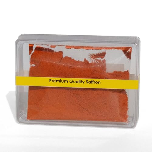 Azafrán en polvo de 5 g, premium calidad Pushali, 100% puro y natural, origen controlado, ideal para cocina, infusión y pastelería