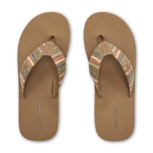 Cobian Campo Del Sol Zarape Sandals for Men – Premium Leather Flip-Flops with Arch Support – Western-Ispired Footwear for Casual Look4