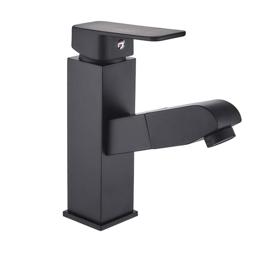 Mitigeur de salle de bain de haute qualité en laiton finition Nero durable