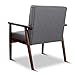 JIASTING Mid-Century Retro Modern Accent Chair Wooden Arm Upholstered Tufted Back Lounge Chairs Seat Size 24.4