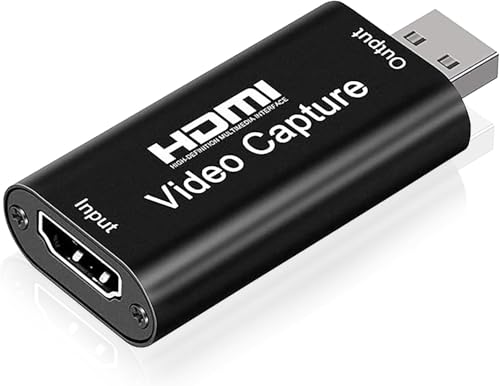 Capturadora Video Hdmi, Capturadora Video capturadora hdmi, Entrada 4k, Salida 1080p, capturadora Video para Juegos, Transmisión, Enseñanza, Videoconferencia