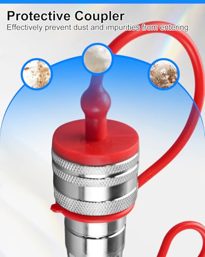 Image of 1 /2 inch Flat Face ISO 16028 Hydraulic Quick Connect Couplers Connects ISO 16028 Flat Face Connector and ISO 5675 Coupler