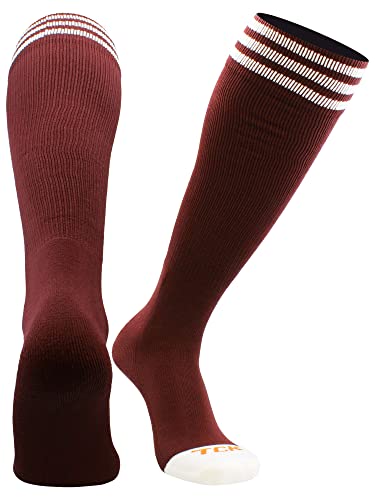 Image of TCK Striped Soccer Socks for Kids, Youth & Adults - Over the Calf Tube Socks for Men & Women, Baseball & Football Team Sports