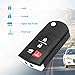 Tyranway Keyless Entry Remote Replacement Flip Key fob fit for Mazda 3 2010-2013, Mazda 6 2009-2013, MX-5 Miata 2006-2015 (BGBX1T478SKE125-01)