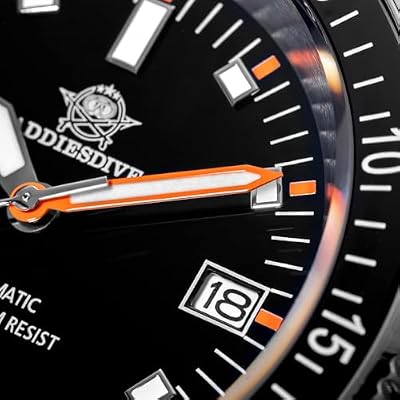 ADDIESDIVE Automatic Watch Diver 200 M Mens Watch Luminescent Mechanical NH35A Analog Stainless Steel