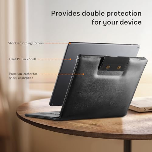 Image of CoBak Premium PU Leather Case for 11 inch Kindle Scribe 3rd Gen 2025, Kindle Scribe Colorsoft, TouchPad D10, Folio Cover with Pen Holder, Auto Sleep /Wake, Card Slots & File Folders, Not for Remarkable