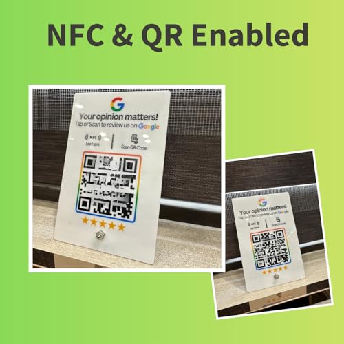 tinydabba White Acrylic NFC Review Standee with QR Code by tinydabba - 3