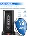 Te-Rich 18W Carga Rapida USB-C Enchufe Relgeta Vertical Torres Toma de Corriente...
