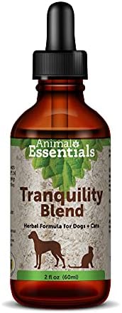 Animal Essentials Tranquility Blend Herbal Formula for Dogs & Cats, 2 fl oz - Made in USA, Calming Supplement, Anxiety Relief