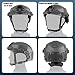 Tactical Helmet for Airsoft and Paintball - Lightweight and Impact-Resistant Headgear with Adjustable Dial Fit, Side Rails, and NVG Mount(Gray)