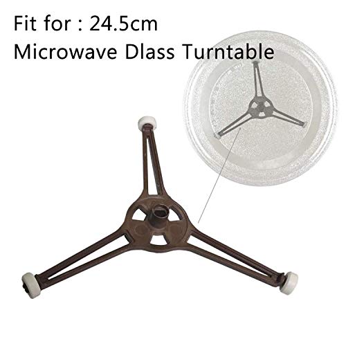 Support tourne-disque micro-ondes 24cm plat verre lot de 2