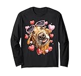 occhiali da sole golden retriever dog san valentino cuore maglia a manica