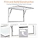 Garvee Concession Window for Food Truck 36x36 in, Aluminum Alloy Food Truck Window with Door Handle, Concession Awning Door Up to 85 Degrees, for BBQ Trailer, Mobile Catering, Glass Not Included