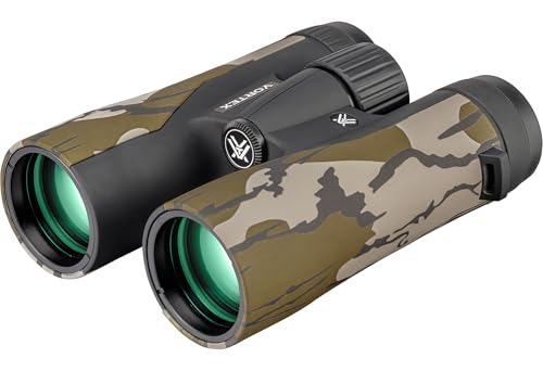 Image of Vortex Crossfire HD 10x42 Binoculars (Mossy Oak Bottomland) - HD Optical System, Tripod Adaptable, Rubber Armor, Waterproof, Fogproof, Shockproof, Included GlassPak - Unlimited, Unconditional Warranty