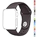 Apple Watch Band Series 1 Series 2, HuanlongTM New Soft Silicone Sport Style Replacement Iwatch Strap for Apple Wrist Watch (Cocoa 42mm S/M)
