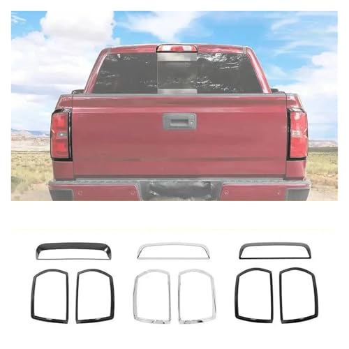 Cubierta de luz trasera cromada para Chevy Silverado 2014-2018 3