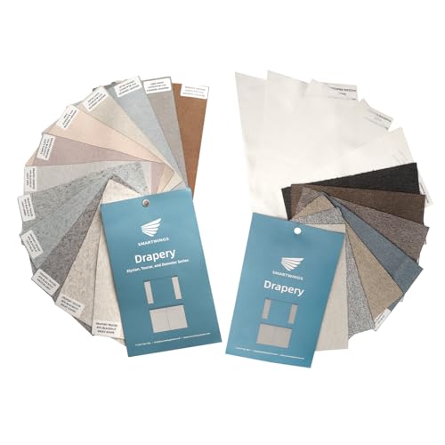 SmartWings Drapery Fabric Samples, for Custom Curtain Fabric Selection, Various Styles for Indoor Room, Multi Color