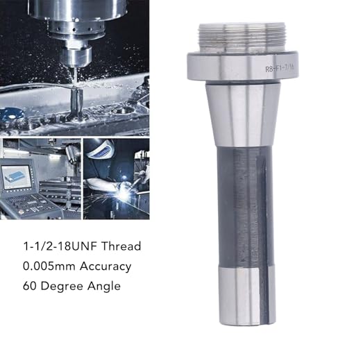 High Carbon Steel Boring Head Shank R8-1-1/2-18UNF-7/16 Arbor End Mill Adapter Accurate Milling Tool - Image 3