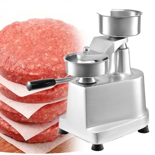 Hamburger Maker - ręczna prasa do burgerów z papierami do użytku domowego i restauracji, łatwa w użyciu, wydajna