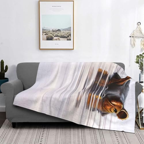 Couverture de lit EdWal microfibre de qualité supérieure douce motif hippopotame - 5