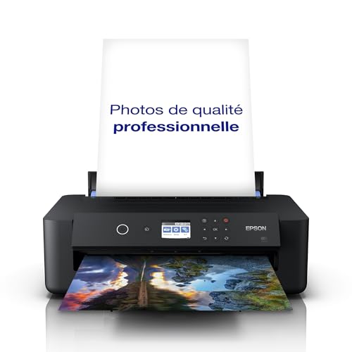 EPSON Expression Photo XP-15000 | Imprimante A3+ 6 couleurs - Impression photo recto-verso, WiFi Direct, Ethernet, Écran tactile, Encres Claria HD, Compacte,...