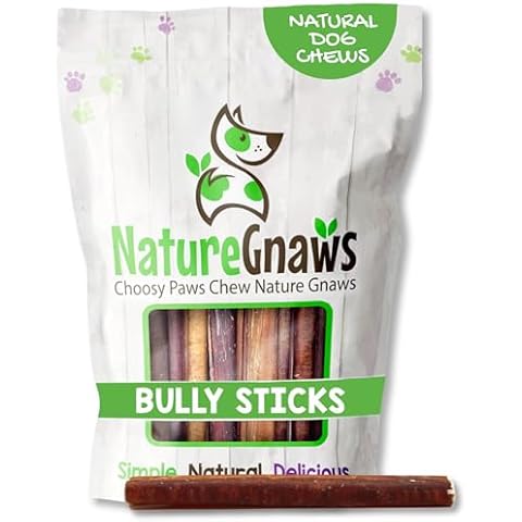 Nature Gnaws Large Bully Sticks 5-6" (10 Count) Cover