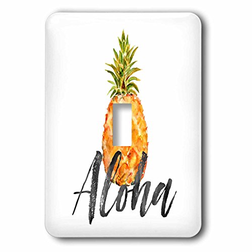 Interrupteur à baïonnette Picturing Aloha Pineapple pour remplacer une plaque usée - 2