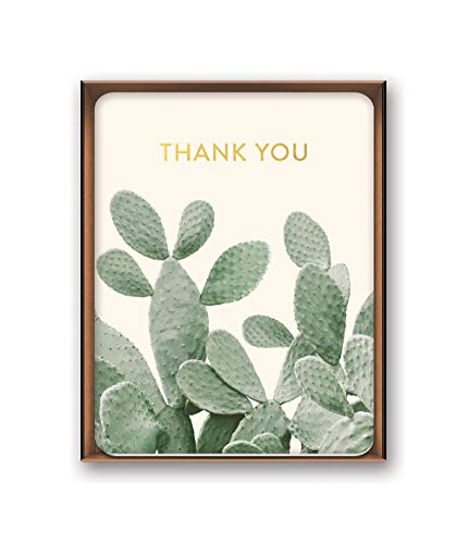 Image of Studio Oh! Artisan Note Cards Available in 6 Designs, Thank You, A Closer Look Cactus, Box of 8