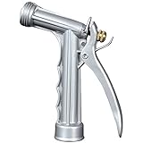 Apache 44048596 3/4' Garden Hose Thread Pistol Grip Water Nozzle, Steel