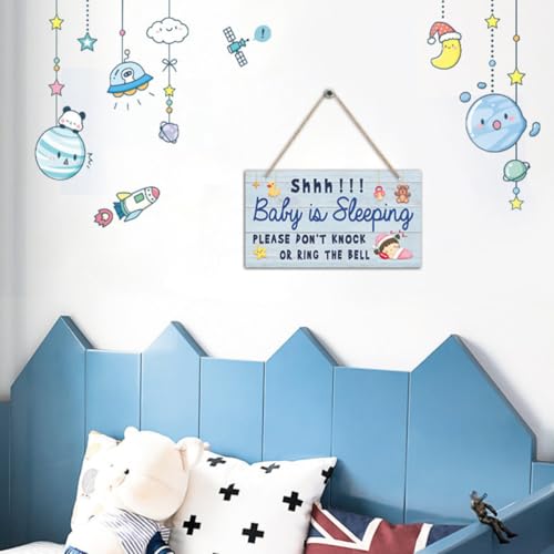 Colgador de madera para evitar ruidos en la puerta del niño que duerme 8