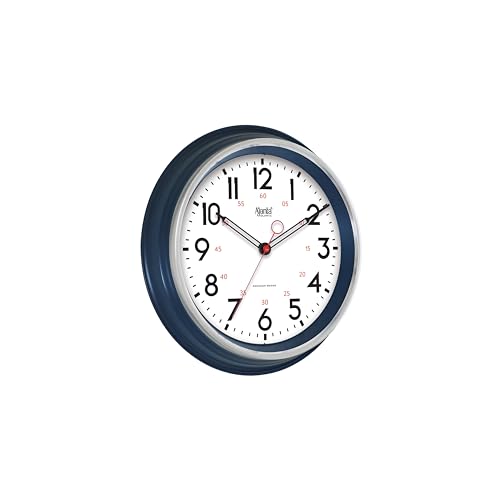 Image of Ajanta Home Decor Clock 15 Inch (370mm) Blue | Stylish Silent Sweep Wall Clock | Luxury Modern Design | Model 7087