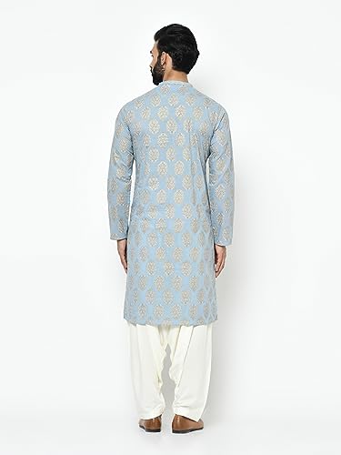 Men's Kurta Patiyala Set - Traditional Indian Ethnic Wear for Men - Ideal for Weddings, Festivals & Celebrations3