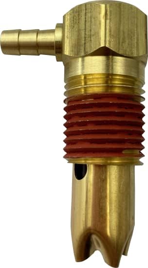 Vent Brass .50-14 NPTF Compatible With Freightliner M2 Application TM-90-04926 Double Barb for .25 ID Hose 2.19'' 2 Hole, Bronze (FTA-V-26)