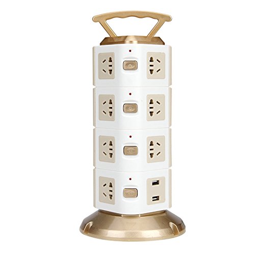 PERG Rate Multi Layer di Smart Elettrico della spina Portable Verticale di potenza Multi presa con porte USB vier Schichten