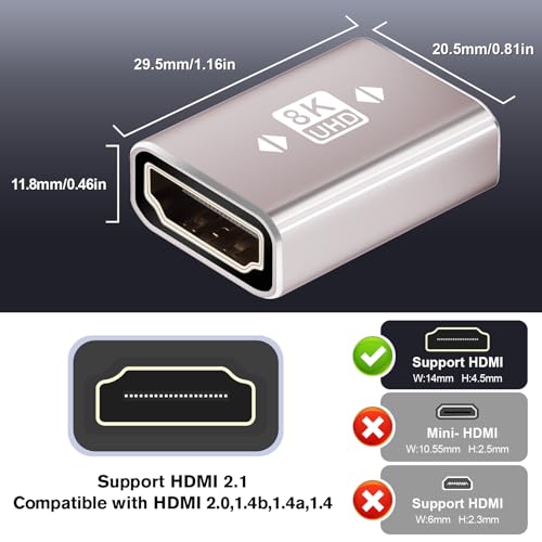 El Mejor Listado de Hdmi hembra hembra los más recomendados. 27 Imagen adicional