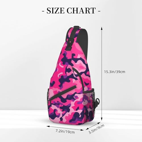 Mochila cruzada deportiva impermeable y ligera camuflaje miniatura 3