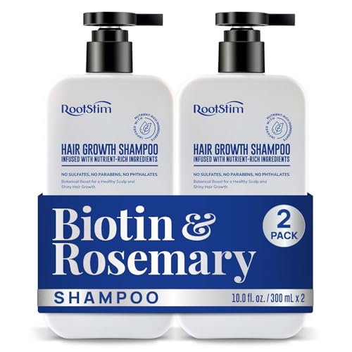 Image of RootStim Biotin & Rosemary Hair Growth Shampoo for Thinning Hair, 2 Pack