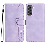 Gedurya Galaxy S21 Plus 5G ケース 手帳型 Galaxy S21+ 5G ケース au SCG10 ケース 帽子 シェイプ ギャラクシーs21 plus ケース 手帳型 スタンド機能 Galaxy S21+ 5G SCG10 ケース マグネット式 Samsung Galaxy S21 Plus スマホケース ギャラクシーs21プラス 携帯カバー 財布型 - パープル