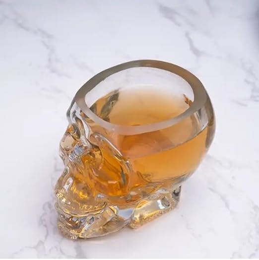 Image of Whiskey Decanter with Antique Crystal Clear (Skull Decanter Set)