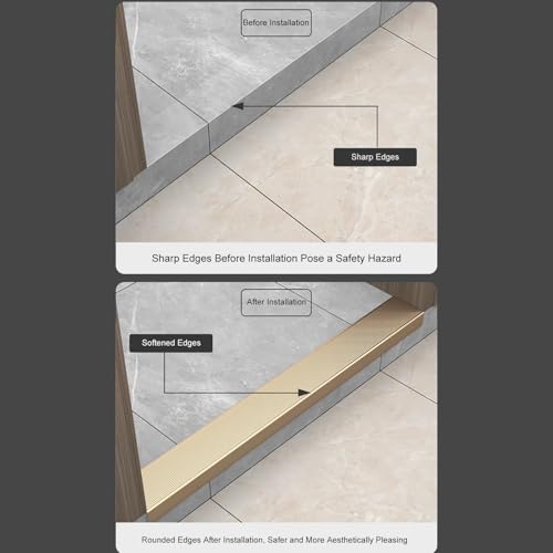 Borde de aluminio texturizado para peldaños y escalones de paso 4