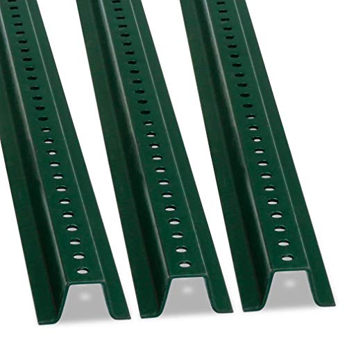 Poteaux de signalisation en U support panneau acier émaillé 1,8 m lot de 3