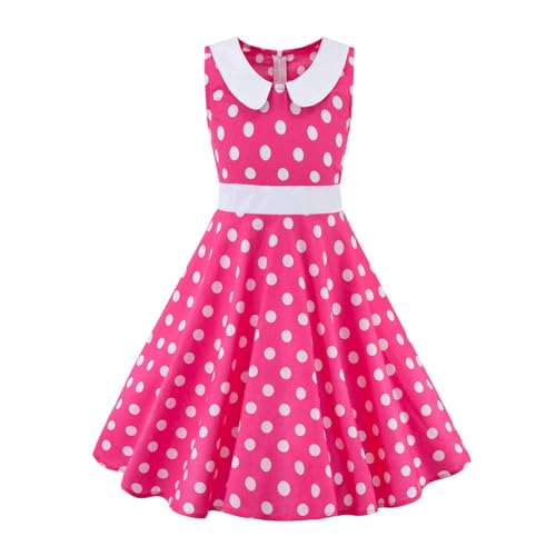 Vestido para niña con cuello sin mangas y corte entallado para verano